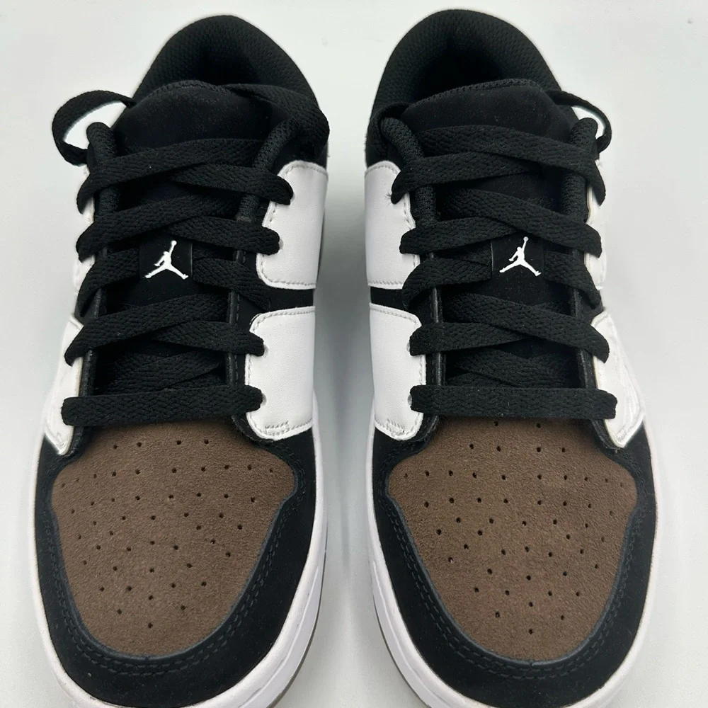 Air Jordan Nu Retro 1 Low GS‎ Blk Wht Brwn Sz 3.5Y – NIB OG All – SKU FB4412-102
